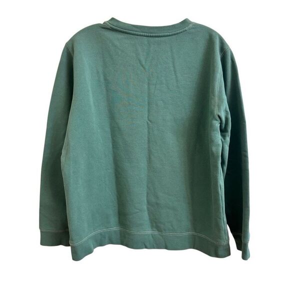 Spartina 449 Highlands Sweatshirt Alpine Green Bear Trees Crewneck Size Small - Picture 2 of 5